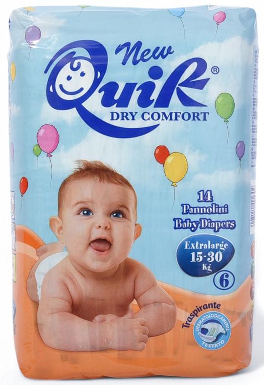 Дитячі підгузки «Quik» розмір 6 - extralarge 15/30 кг